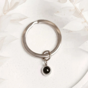 Fotoprojectie Sleutelhanger Zilverkleurig Premium