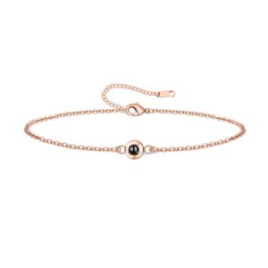 Gepersonaliseerde Fotoprojectie Armband Rond