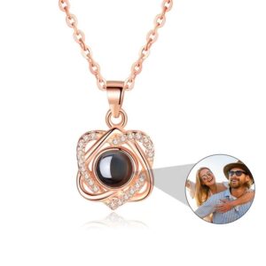 Hartvormige Gepersonaliseerde Rozékleurige Fotoprojectie