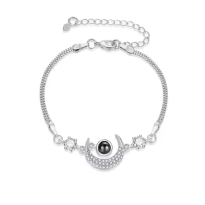 Gepersonaliseerde Fotoprojectie Armband Maan